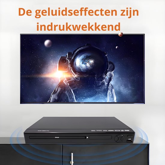 Dvd speler met HDMI en afstandsbediening - Regiovrij
