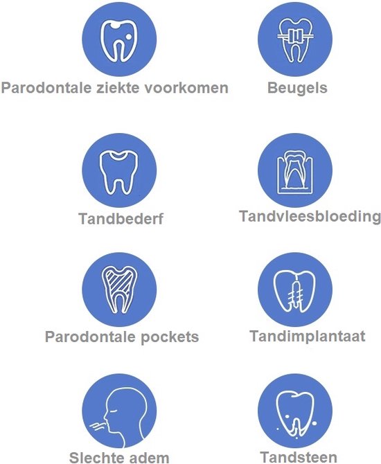 Waterflosser met 390 ml waterreservior en 4 opzetstukken