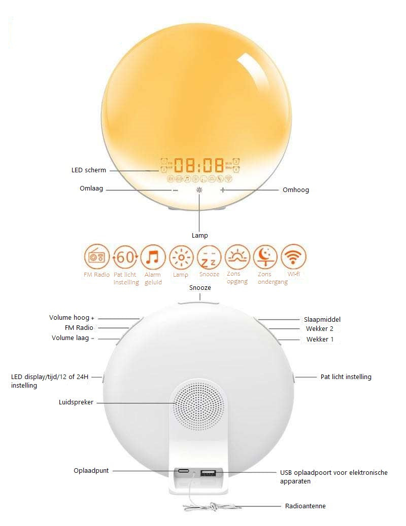 Wake Up Light met Wifi