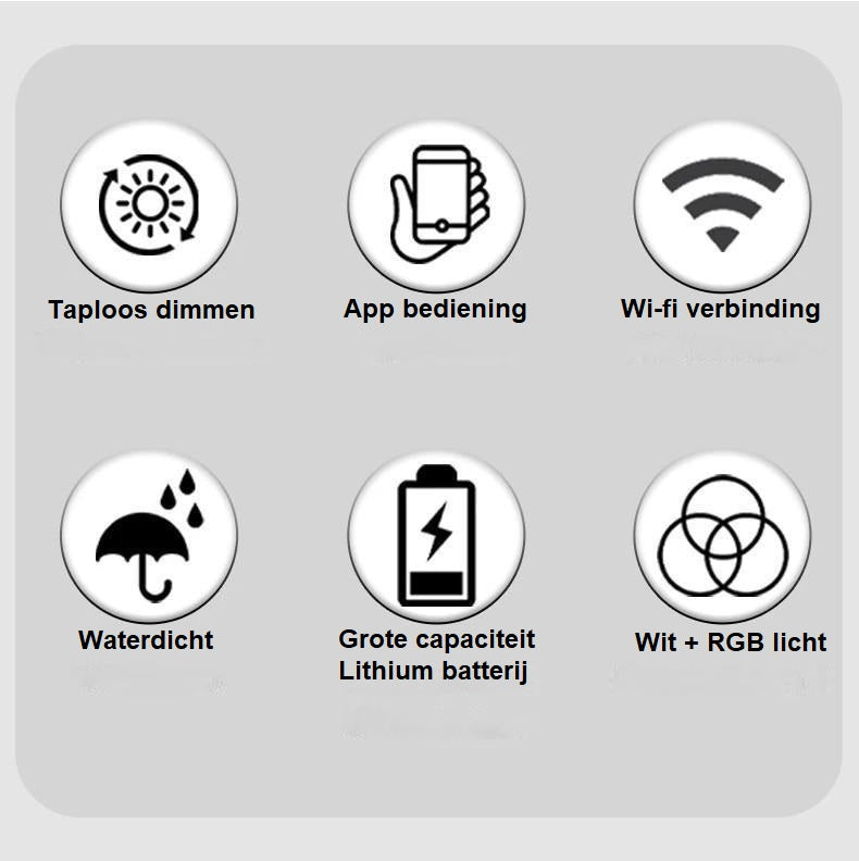 Tafellamp Oplaadbaar RGB